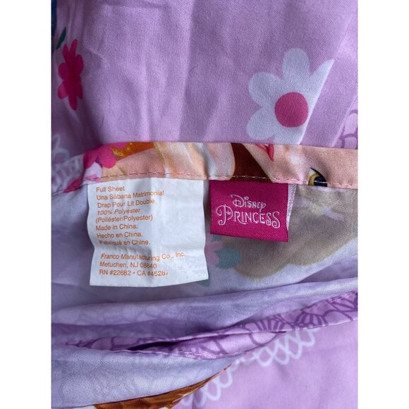 Disney Princess Twin Flat Sheet Crafts Decor - Picture 3 of 3